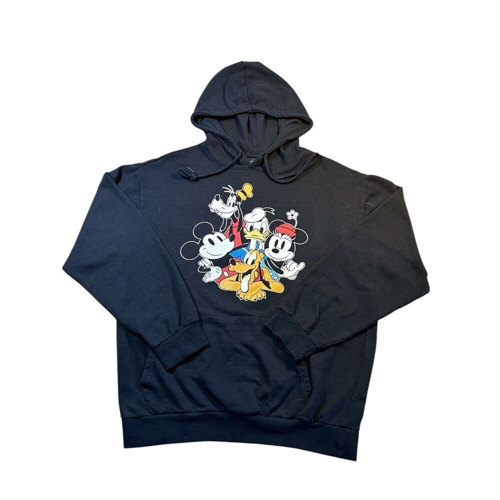 Official Disney Hoodie Sweatshirt Mickey Mouse Characters Size Large